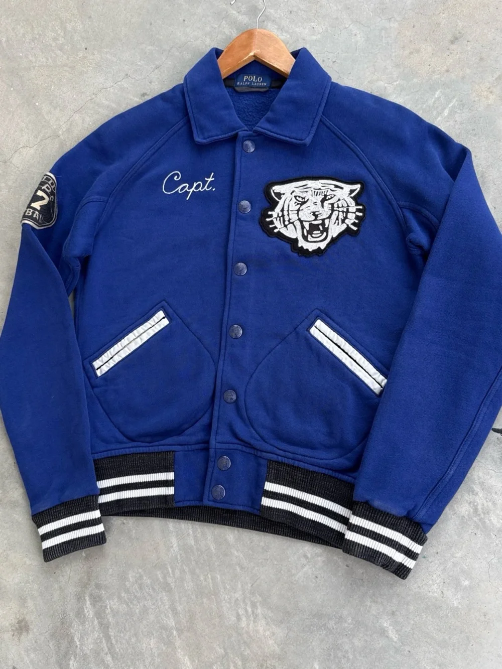 Vintage Polo Ralph Lauren RL Varsity Patchwork Letterman Jacket